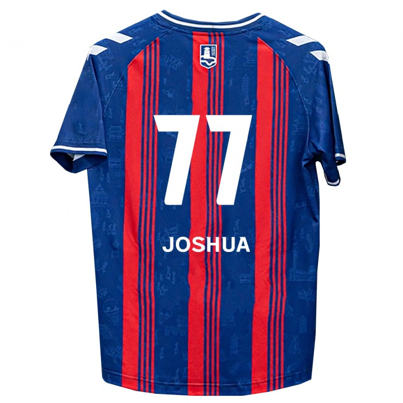 Danxen Męski Joshua Eui-Jin Chung #77 Niebieski Czerwony Biały Domowa Koszulka 2026/27 Koszulki Klubowe