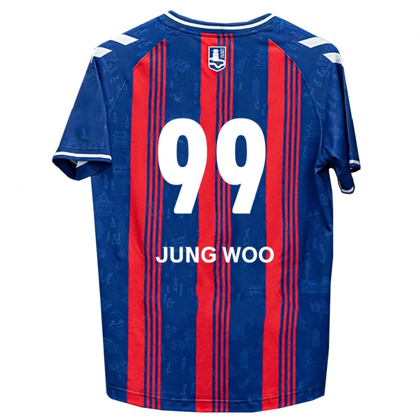 Danxen Męski Jung-Woo Ha #99 Niebieski Czerwony Biały Domowa Koszulka 2026/27 Koszulki Klubowe
