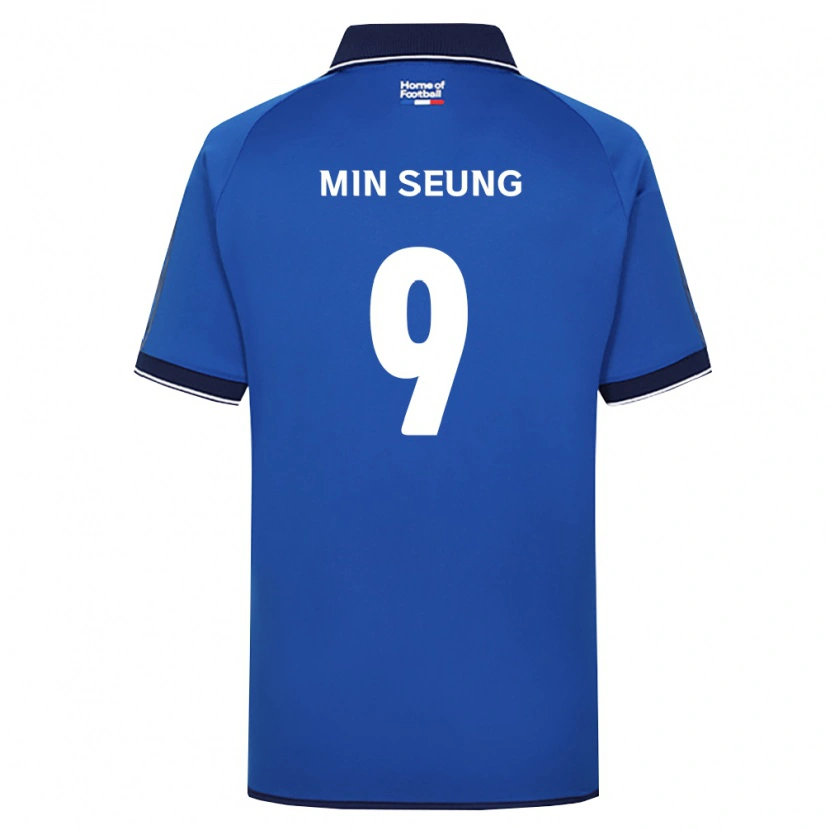 Danxen Męski Min-Seung Jeon #9 Królewski Niebieski Biały Czerwony Domowa Koszulka 2026/27 Koszulki Klubowe