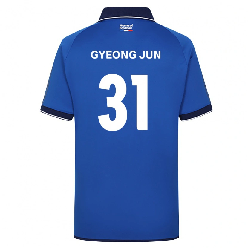 Danxen Męski Gyeong-Jun Lee #31 Królewski Niebieski Biały Czerwony Domowa Koszulka 2026/27 Koszulki Klubowe