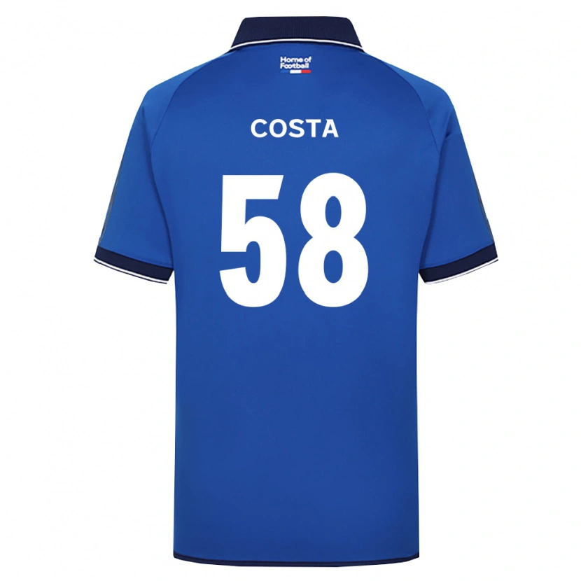 Danxen Męski Bruno Costa #58 Królewski Niebieski Biały Czerwony Domowa Koszulka 2026/27 Koszulki Klubowe