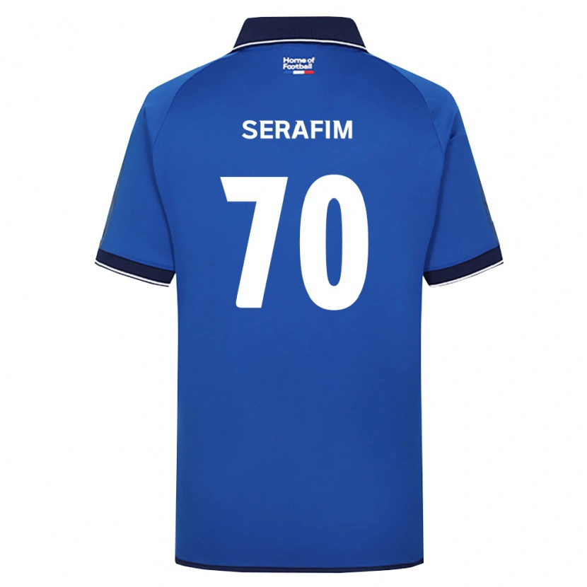 Danxen Męski Matheus Serafim #70 Królewski Niebieski Biały Czerwony Domowa Koszulka 2026/27 Koszulki Klubowe