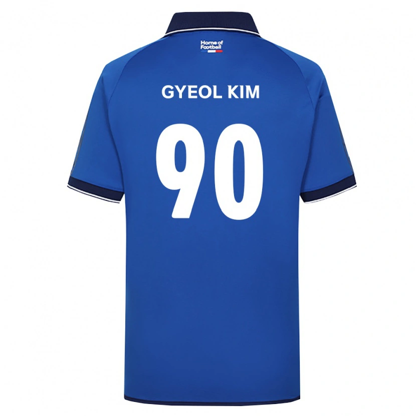 Danxen Męski Gyeol Kim #90 Królewski Niebieski Biały Czerwony Domowa Koszulka 2026/27 Koszulki Klubowe