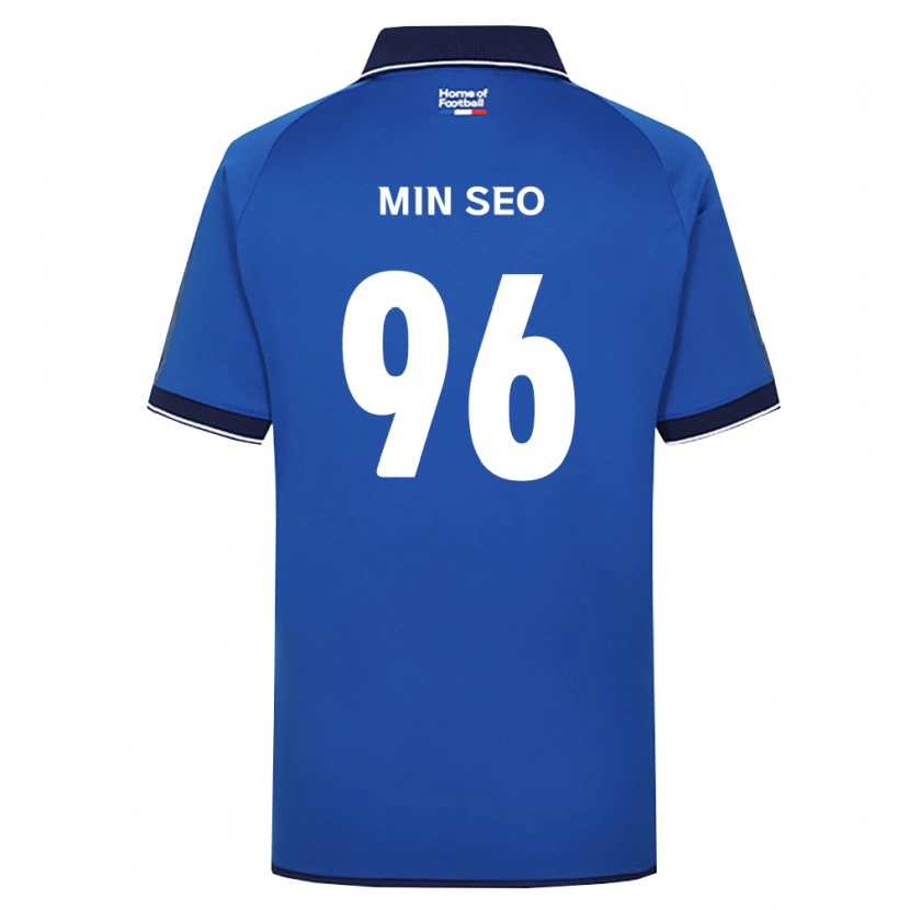 Danxen Męski Min-Seo Koo #96 Królewski Niebieski Biały Czerwony Domowa Koszulka 2026/27 Koszulki Klubowe