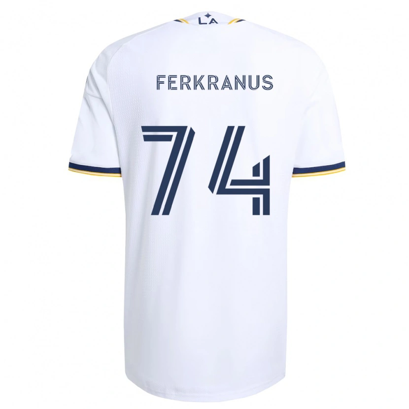 Danxen Męski Marcus Ferkranus #74 Niebieski Żółty I Biały Domowa Koszulka 2026/27 Koszulki Klubowe