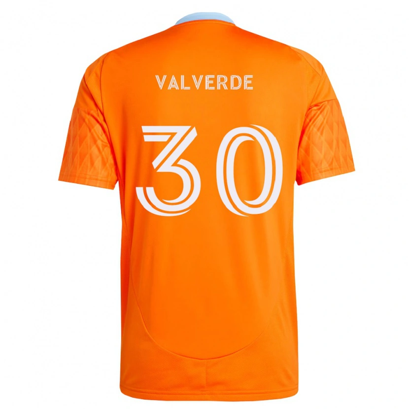 Danxen Męski Jefferson Valverde #30 Pomarańczowy Biały Domowa Koszulka 2026/27 Koszulki Klubowe