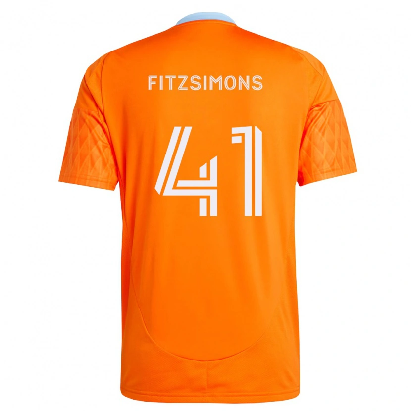 Danxen Męski Brogan Fitzsimons #41 Pomarańczowy Biały Domowa Koszulka 2026/27 Koszulki Klubowe