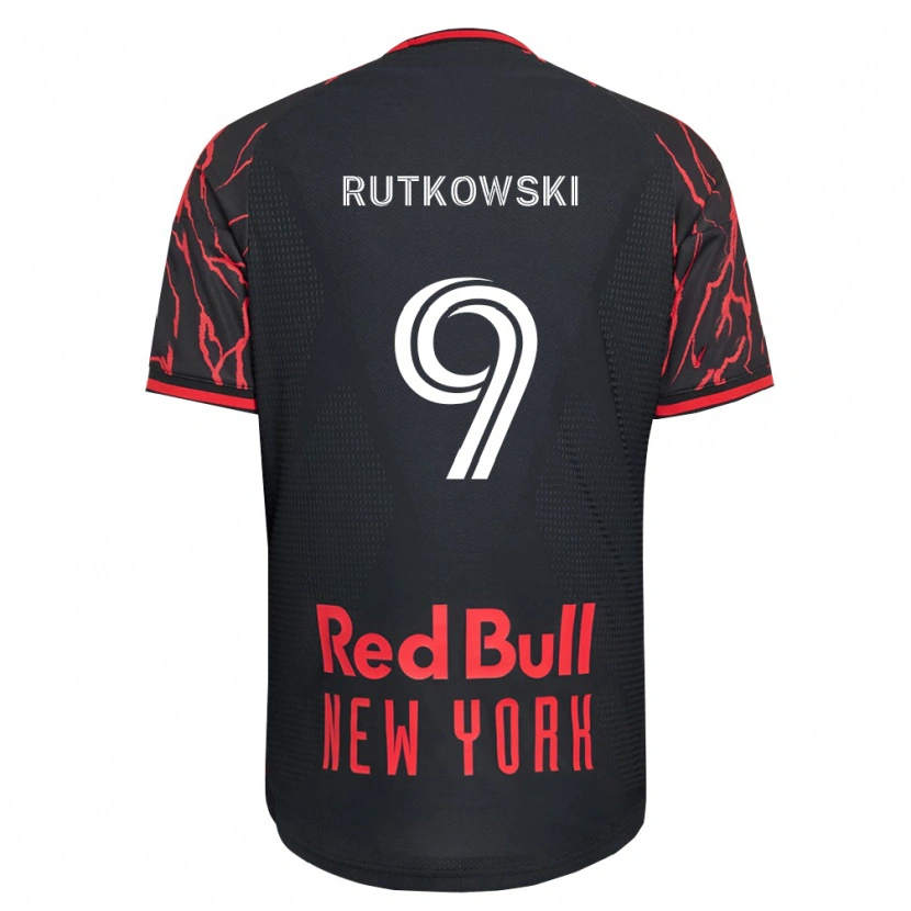 Danxen Męski David Rutkowski #9 Czerwony Czarny Biały Domowa Koszulka 2026/27 Koszulki Klubowe