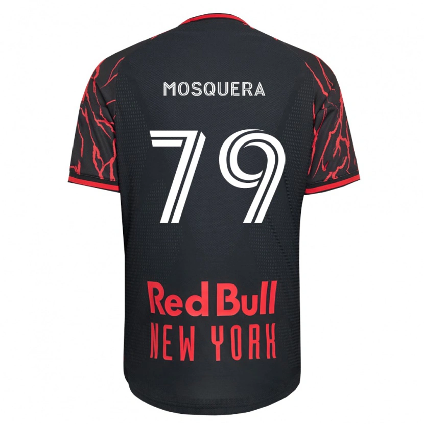 Danxen Męski Rafael Mosquera #79 Czerwony Czarny Biały Domowa Koszulka 2026/27 Koszulki Klubowe