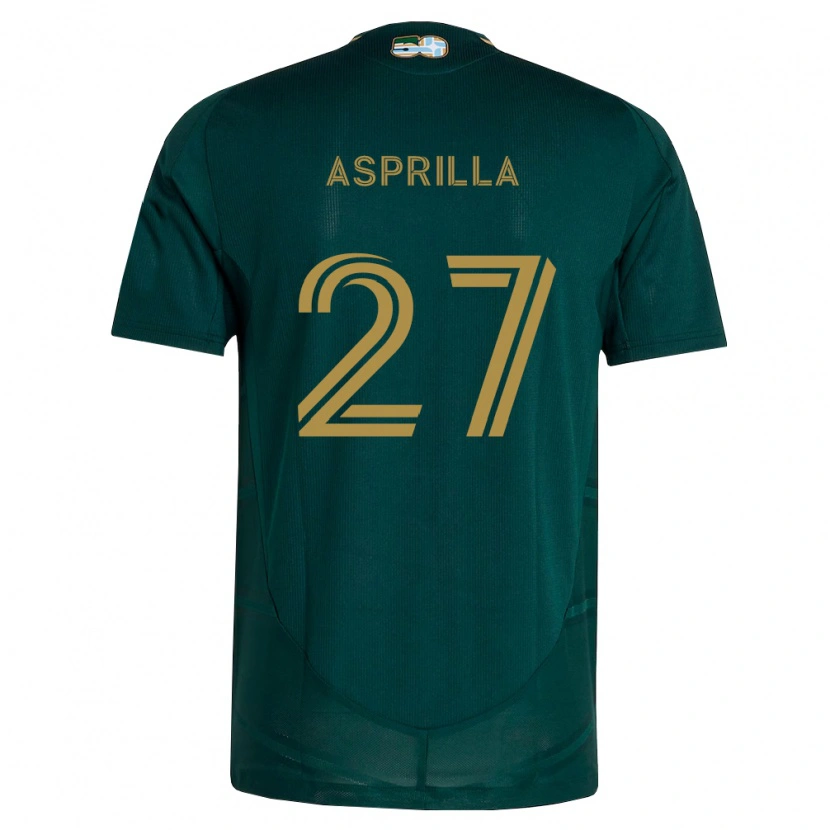 Danxen Męski Dairon Asprilla #27 Ciemnozielony Brązowy Domowa Koszulka 2026/27 Koszulki Klubowe
