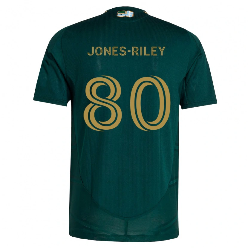 Danxen Męski Jaden Jones-Riley #80 Ciemnozielony Brązowy Domowa Koszulka 2026/27 Koszulki Klubowe