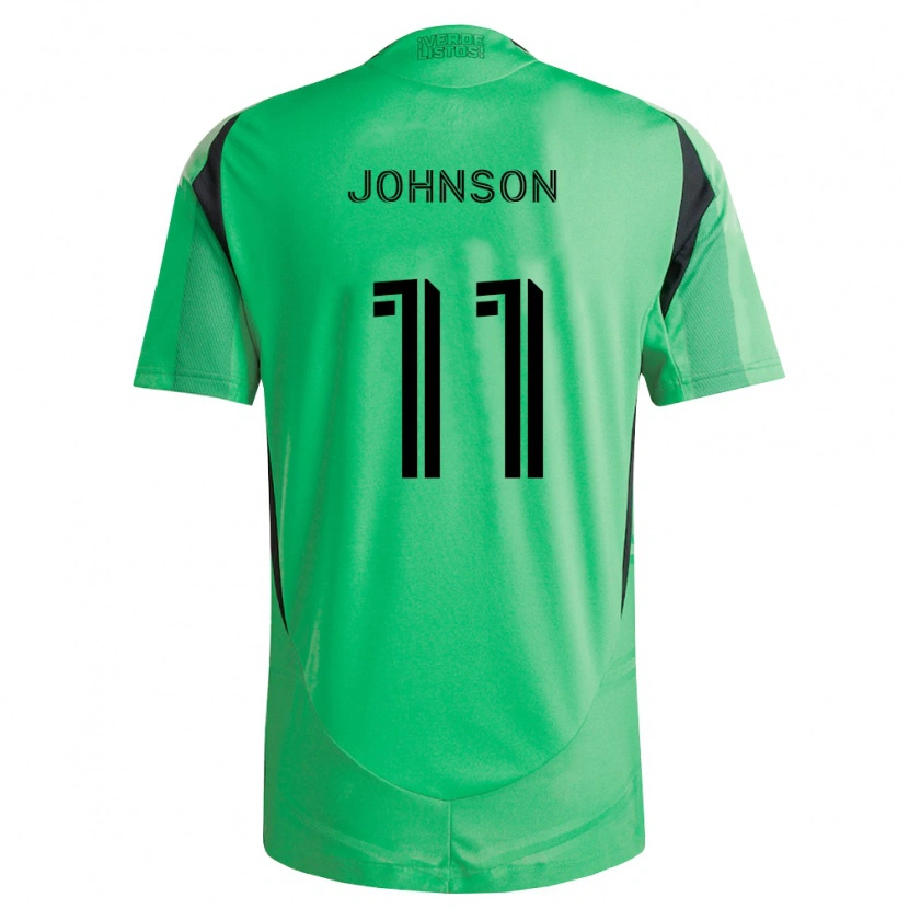 Danxen Męski Emmanuel Johnson #11 Szmaragdowo Zielony Czarny Domowa Koszulka 2026/27 Koszulki Klubowe