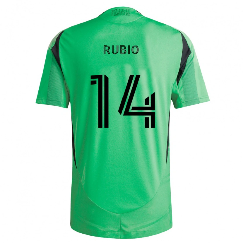Danxen Męski Diego Rubio #14 Szmaragdowo Zielony Czarny Domowa Koszulka 2026/27 Koszulki Klubowe