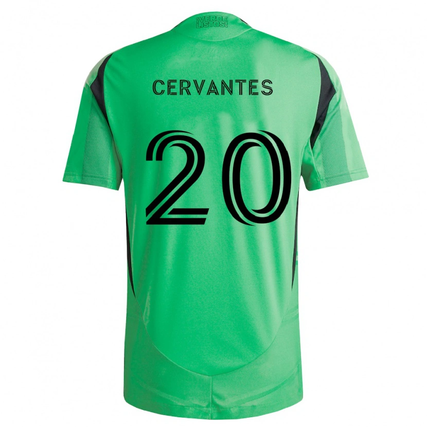 Danxen Męski Aaron Cervantes #20 Szmaragdowo Zielony Czarny Domowa Koszulka 2026/27 Koszulki Klubowe