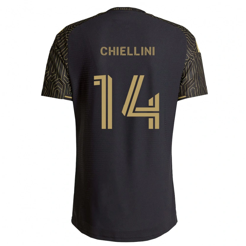 Danxen Męski Giorgio Chiellini #14 Brązowy Czarny Domowa Koszulka 2026/27 Koszulki Klubowe