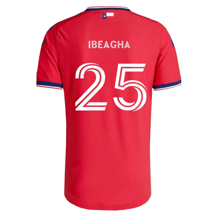 Danxen Męski Sebastien Ibeagha #25 Czerwony Niebieski Biały Domowa Koszulka 2026/27 Koszulki Klubowe