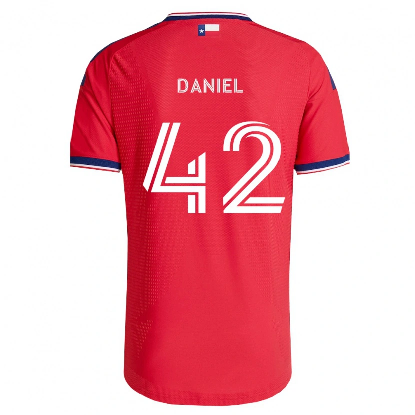 Danxen Męski Daniel De Sousa Britto #42 Czerwony Niebieski Biały Domowa Koszulka 2026/27 Koszulki Klubowe