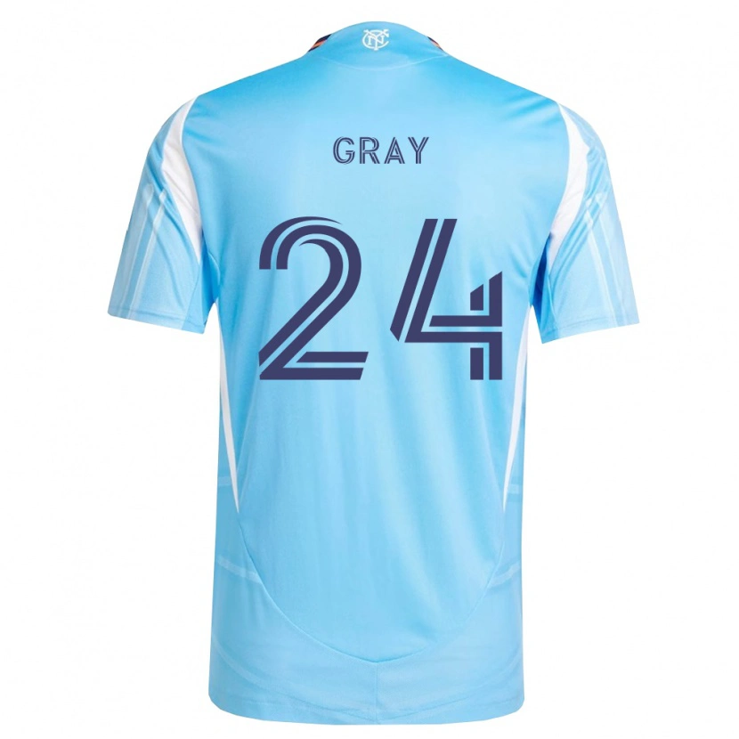 Danxen Męski Tayvon Gray #24 Błękitny Biały Domowa Koszulka 2026/27 Koszulki Klubowe