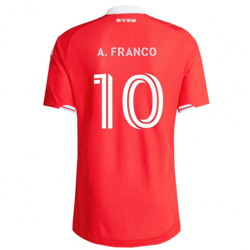 Danxen Męski André Franco #10 Czerwony Głęboki Niebieski Biały Domowa Koszulka 2026/27 Koszulki Klubowe