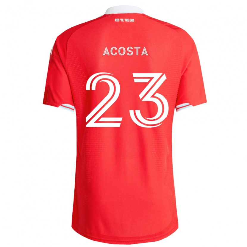 Danxen Męski Kellyn Acosta #23 Czerwony Głęboki Niebieski Biały Domowa Koszulka 2026/27 Koszulki Klubowe