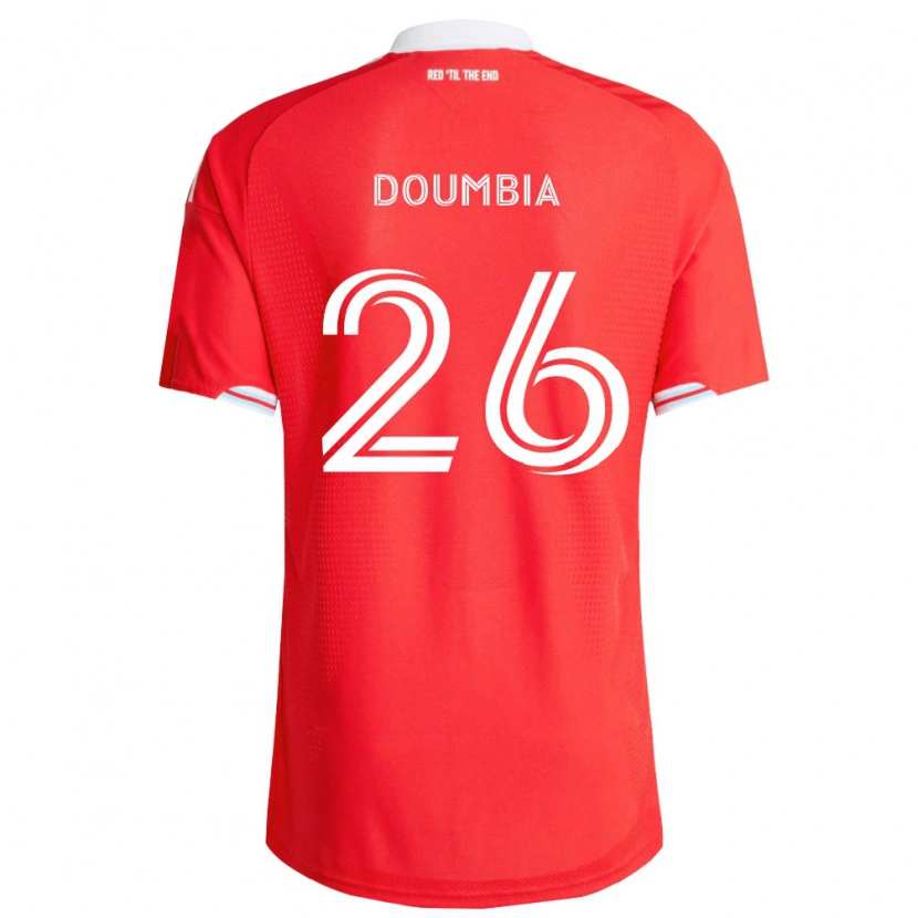 Danxen Męski Ousmane Doumbia #26 Czerwony Głęboki Niebieski Biały Domowa Koszulka 2026/27 Koszulki Klubowe