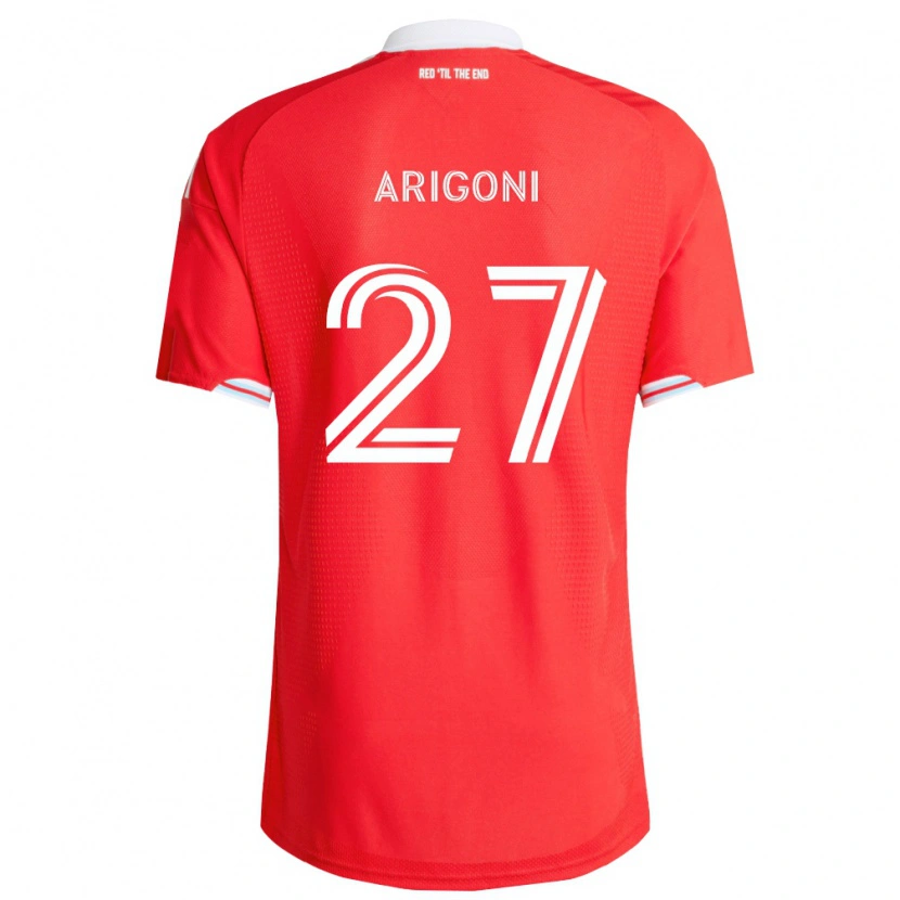 Danxen Męski Allan Arigoni #27 Czerwony Głęboki Niebieski Biały Domowa Koszulka 2026/27 Koszulki Klubowe