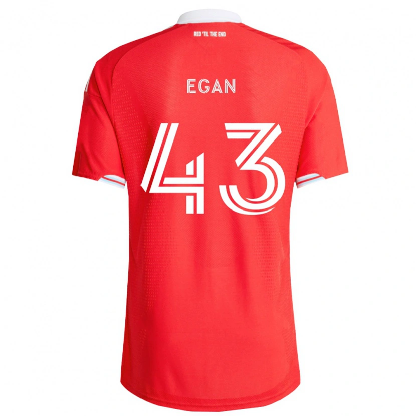 Danxen Męski Noah Egan #43 Czerwony Głęboki Niebieski Biały Domowa Koszulka 2026/27 Koszulki Klubowe