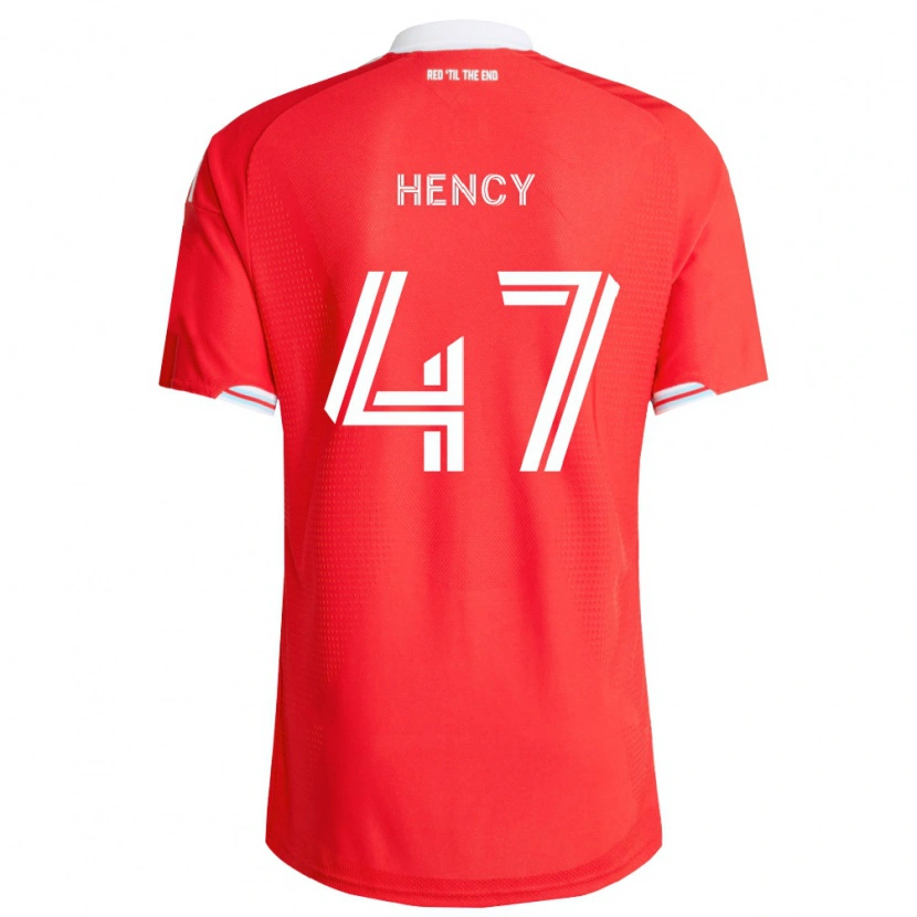 Danxen Męski Billy Hency #47 Czerwony Głęboki Niebieski Biały Domowa Koszulka 2026/27 Koszulki Klubowe