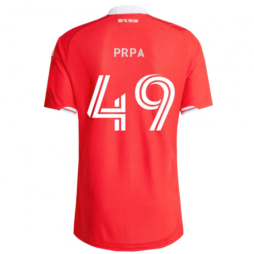 Danxen Męski Luka Prpa #49 Czerwony Głęboki Niebieski Biały Domowa Koszulka 2026/27 Koszulki Klubowe