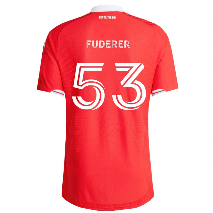 Danxen Męski Jake Fuderer #53 Czerwony Głęboki Niebieski Biały Domowa Koszulka 2026/27 Koszulki Klubowe