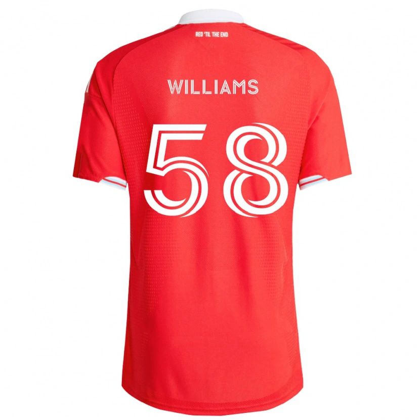 Danxen Męski Brody Williams #58 Czerwony Głęboki Niebieski Biały Domowa Koszulka 2026/27 Koszulki Klubowe
