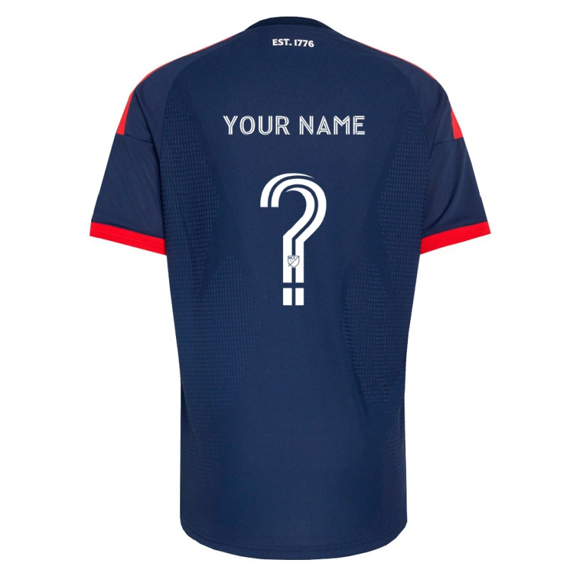 Danxen Męski Twoje Imię #0 Królewski Niebieski Czerwony Biały Domowa Koszulka 2026/27 Koszulki Klubowe