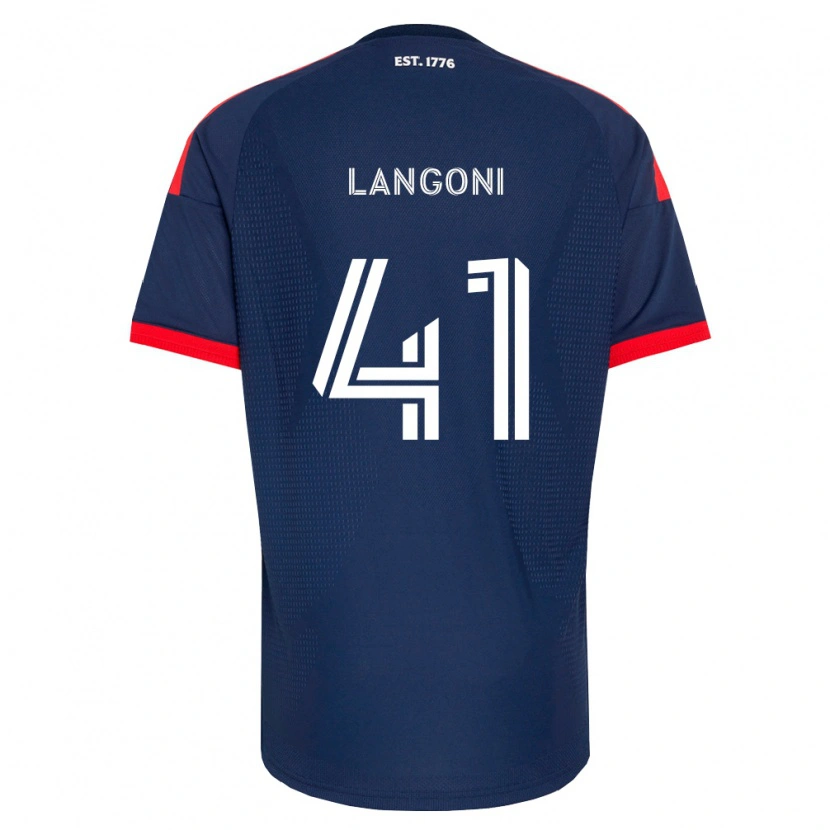 Danxen Męski Luca Langoni #41 Królewski Niebieski Czerwony Biały Domowa Koszulka 2026/27 Koszulki Klubowe