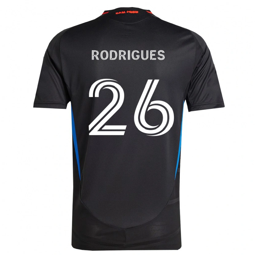 Danxen Męski Rodrigues #26 Niebieski Biały Czarny Domowa Koszulka 2026/27 Koszulki Klubowe