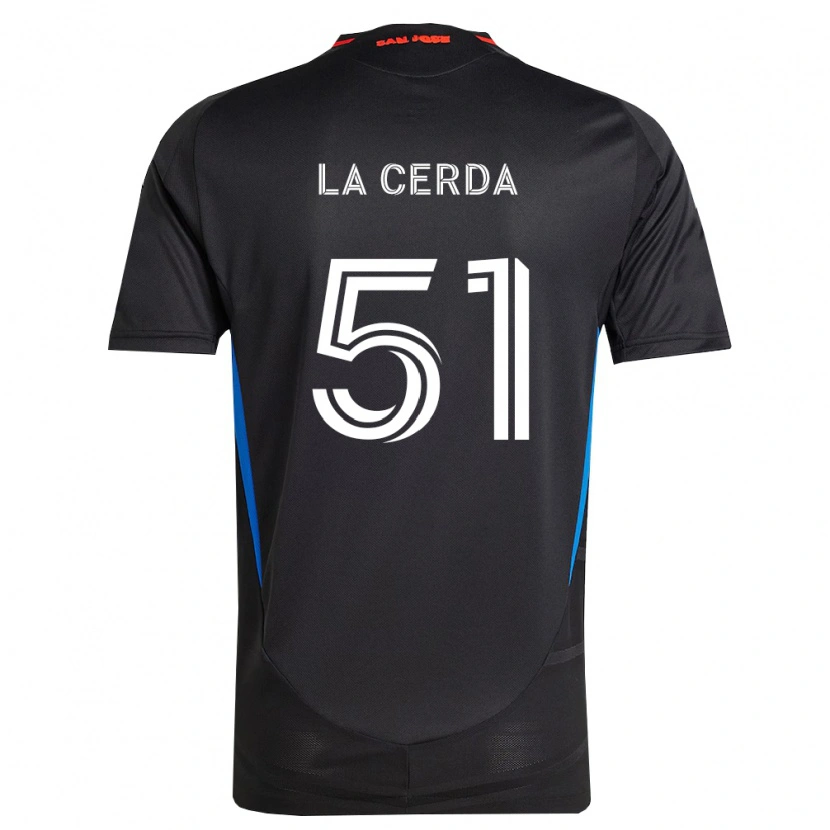 Danxen Męski Eric De La Cerda #51 Niebieski Biały Czarny Domowa Koszulka 2026/27 Koszulki Klubowe