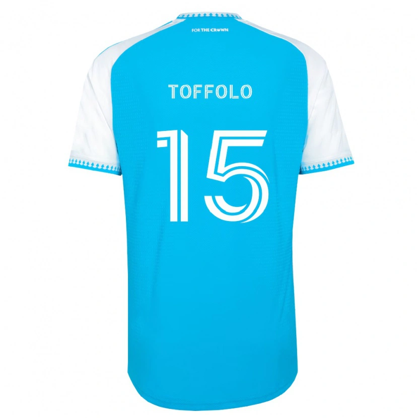 Danxen Męski Harry Toffolo #15 Błękitny Biały Czarny Domowa Koszulka 2026/27 Koszulki Klubowe