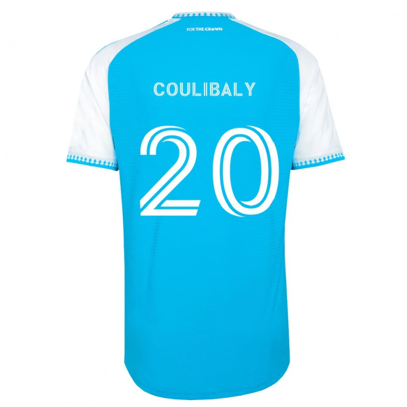 Danxen Męski Baye Coulibaly #20 Błękitny Biały Czarny Domowa Koszulka 2026/27 Koszulki Klubowe