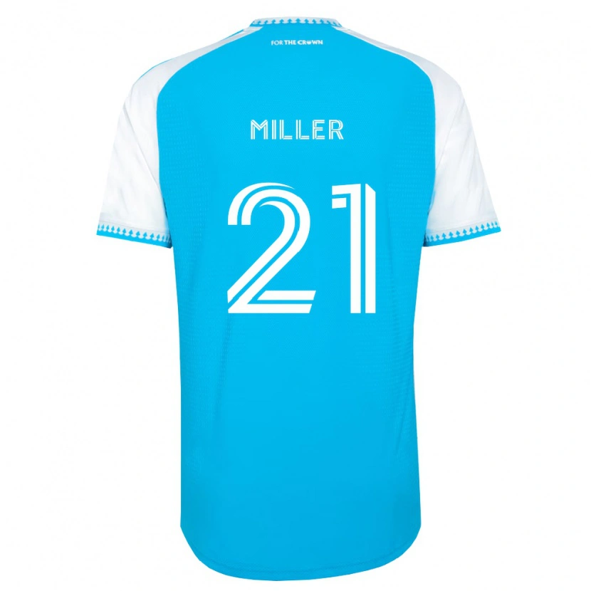Danxen Męski Tyler Miller #21 Błękitny Biały Czarny Domowa Koszulka 2026/27 Koszulki Klubowe