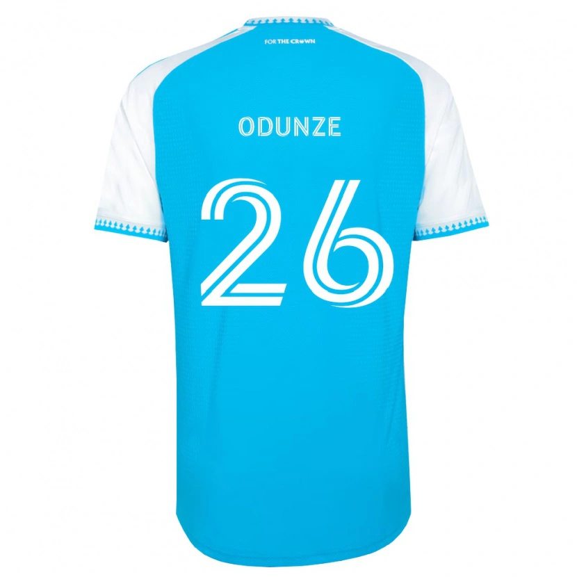 Danxen Męski Chituru Odunze #26 Błękitny Biały Czarny Domowa Koszulka 2026/27 Koszulki Klubowe