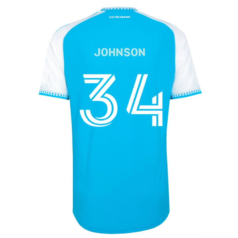Danxen Męski Andrew Johnson #34 Błękitny Biały Czarny Domowa Koszulka 2026/27 Koszulki Klubowe