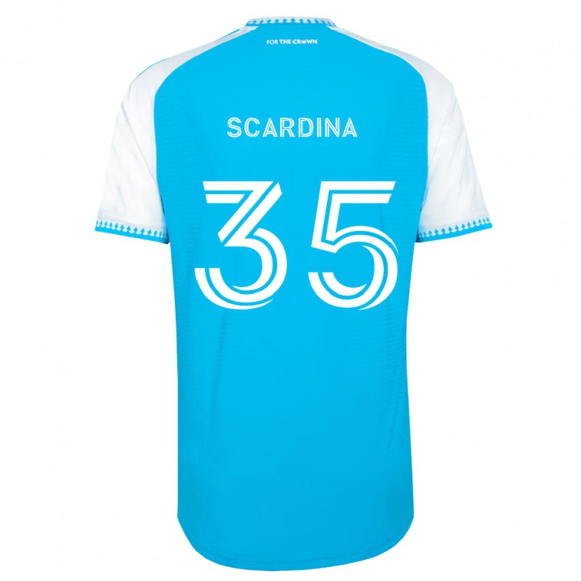 Danxen Męski Nick Scardina #35 Błękitny Biały Czarny Domowa Koszulka 2026/27 Koszulki Klubowe