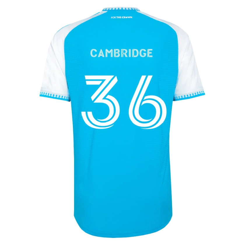 Danxen Męski Brandon Cambridge #36 Błękitny Biały Czarny Domowa Koszulka 2026/27 Koszulki Klubowe