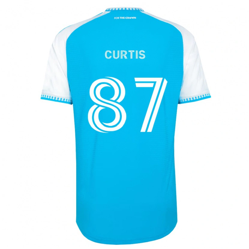 Danxen Męski Ethan Curtis #87 Błękitny Biały Czarny Domowa Koszulka 2026/27 Koszulki Klubowe