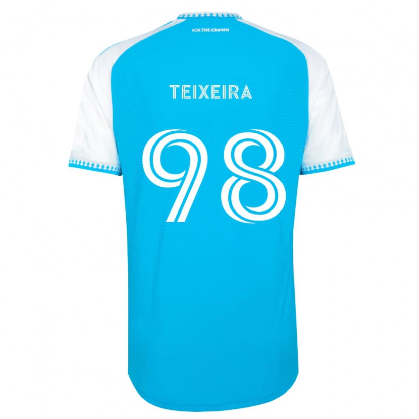 Danxen Męski Nickolas Teixeira #98 Błękitny Biały Czarny Domowa Koszulka 2026/27 Koszulki Klubowe