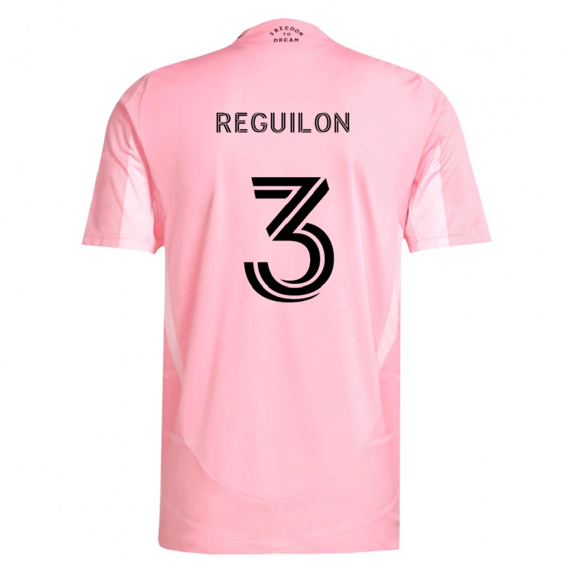 Danxen Męski Sergio Reguilón #3 Różowy Czarny Domowa Koszulka 2026/27 Koszulki Klubowe