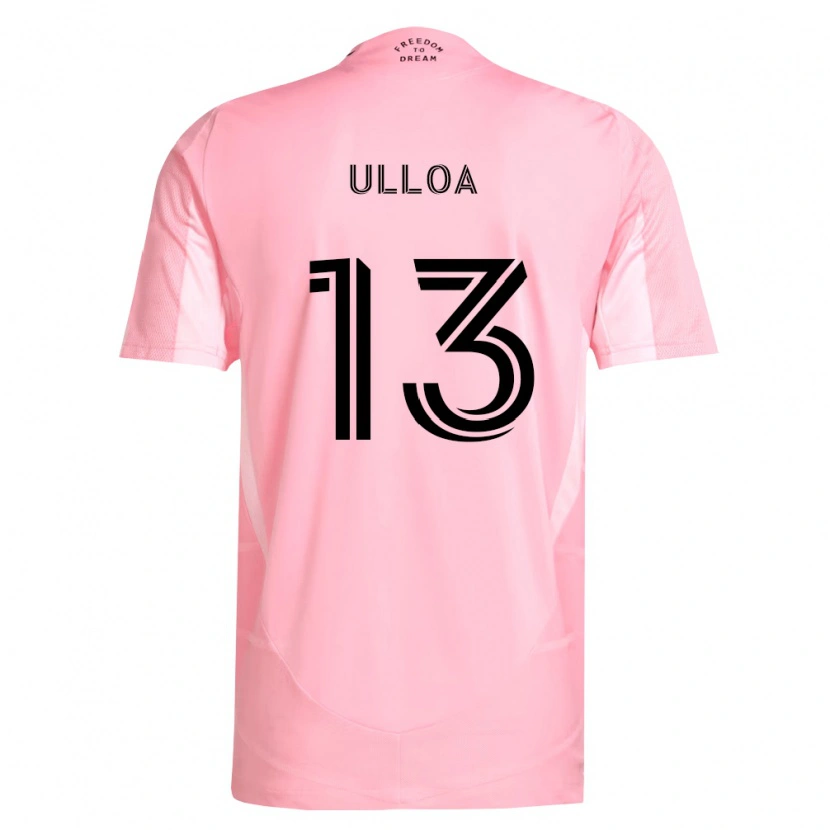 Danxen Męski Víctor Ulloa #13 Różowy Czarny Domowa Koszulka 2026/27 Koszulki Klubowe