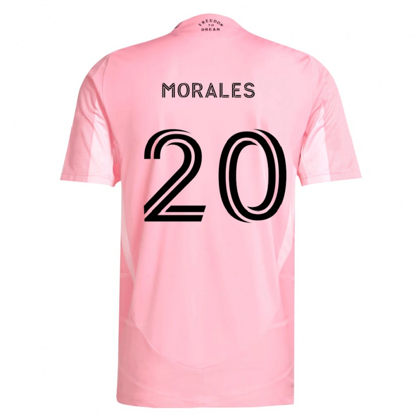 Danxen Męski Santi Morales #20 Różowy Czarny Domowa Koszulka 2026/27 Koszulki Klubowe