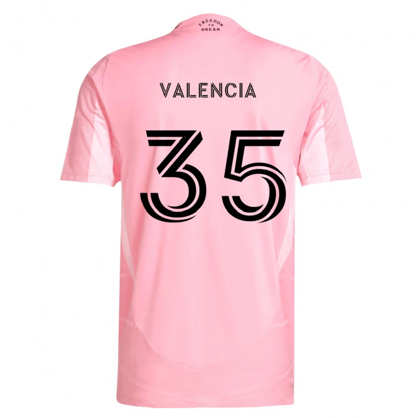Danxen Męski Felipe Valencia #35 Różowy Czarny Domowa Koszulka 2026/27 Koszulki Klubowe