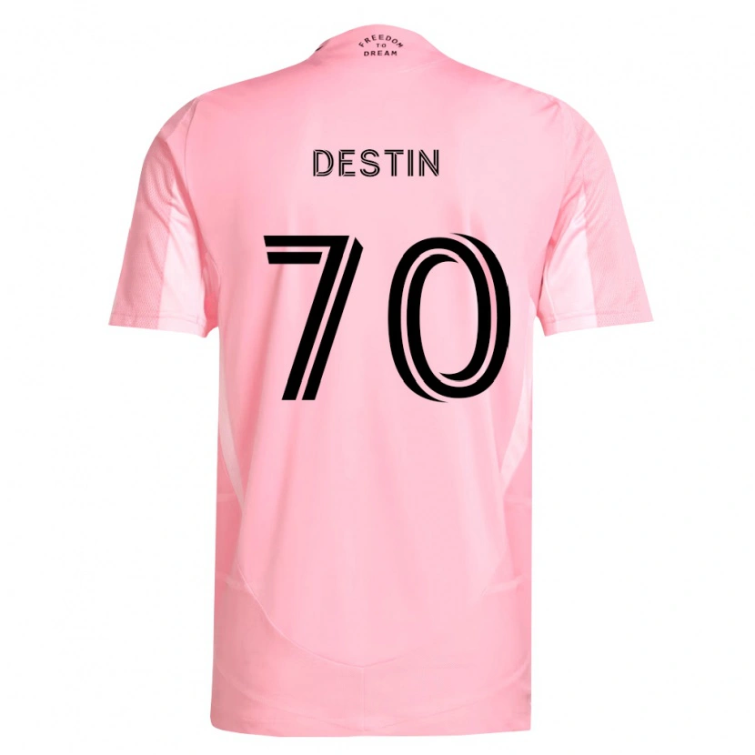 Danxen Męski Bryan Destin #70 Różowy Czarny Domowa Koszulka 2026/27 Koszulki Klubowe