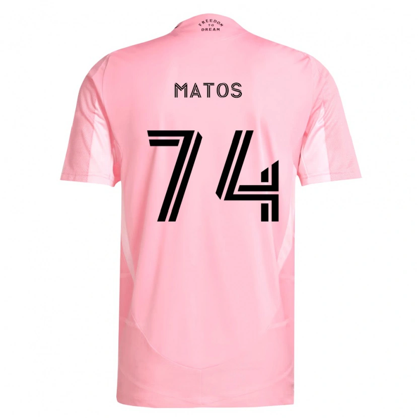 Danxen Męski Diego Matos #74 Różowy Czarny Domowa Koszulka 2026/27 Koszulki Klubowe